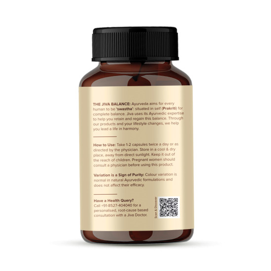 Jiva Kutki Capsules Liver Support Detox 60 Caps (Pack of 2)