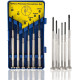 Spartan Precision Mini Screwdriver Set Repair Tool Kit with 6 Different Size Flathead Drivers For Mobiles, Eyeglass, Laptops, Electronics (Pack of 1, Multicolor)