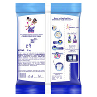Surf Excel Easy Wash Detergent Powder 5 Kg | Superfine Washing Powder | Dissolves Easily & Removes Tough Stains | Suitable For All Washing Machines, 1 Count