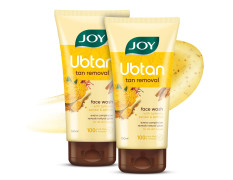 Joy Ubtan Tan Removal Face Wash 150ml x 2 | Detans, Removes Dirt & Blemishes for a Natural Glowing Skin | Enriched With Turmeric, Saffron & Sandalwood | Suitable for All Skin Types