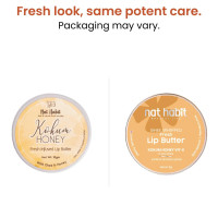 Nat Habit Kokum Honey Lip Balm Fresh Infused Lip Butter With Desi Ghee & Raw Honey For Lip Pigmentation, Lightening, Lip Repair, Dark And Chapped Lips, 8g Nat Habit Kokum Honey Lip Balm Fresh Infused Lip Butter With Desi Ghee & Raw Honey For Lip Pigmentation, Lightening, Lip Repair, Dark And Chapped Lips, 8g