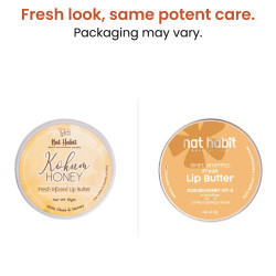Nat Habit Kokum Honey Lip Balm Fresh Infused Lip Butter With Desi Ghee & Raw Honey For Lip Pigmentation, Lightening, Lip Repair, Dark And Chapped Lips, 8g