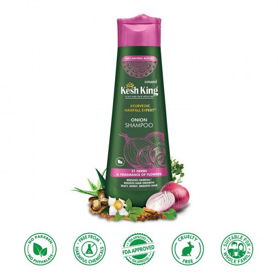 Kesh King Scalp and Hair Medicine Ayurvedic Hairfall Expert Onion Shampoo 300ml