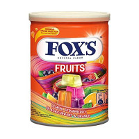 Fox's Crystal Clear Assorted Fruit Flavours 3 X 180g Berries,Fruit,Fruity Mints Tin Pack
