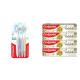 Colgate Gentle Enamel Ultra Soft Toothbrush - 4 Pcs (Buy 2 Get 2 Free) & Colgate Swarna Vedshakti Ayurvedic Toothpaste with anti-germ properties for whole mouth protection - 4 x 200gm