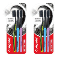 Colgate Slim Soft Charcoal Manual Toothbrush for Adults - Buy 4 Get 2 Free