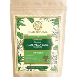 Khadi Natural Organic Aloe Vera Leaf Powder|Keeps hair hydrated| Conditions the hair| Fades out scars and blemishes| Suitable for All Skin & Hair Types| 100gm