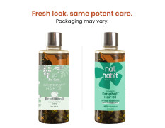 Nat Habit Tri-Leaf Rosemary Hair Oil For Men & Women Hairfall Reduction, Suitable For All Hair Types, No Paraffin, Mineral Oil, Preservatives & Chemicals, 100ml