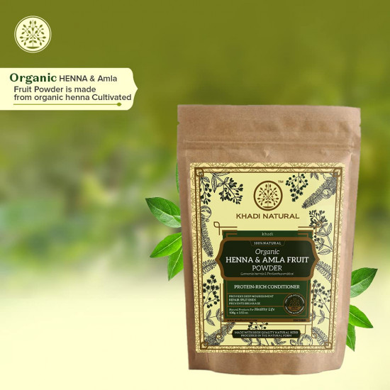 KHADI NATURAL Henna & Amla Fruit Organic Powder