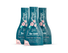Nat Habit Five Oil Hibiscus Nutrimask - Hair Mask For Hair Growth, Conditioning, Smoothening, Dry & Frizzy Hair Enriched With Hibiscus Flowers, Hibiscus, Neem, Curry Leaves (Pack Of 3 X 40Grams)