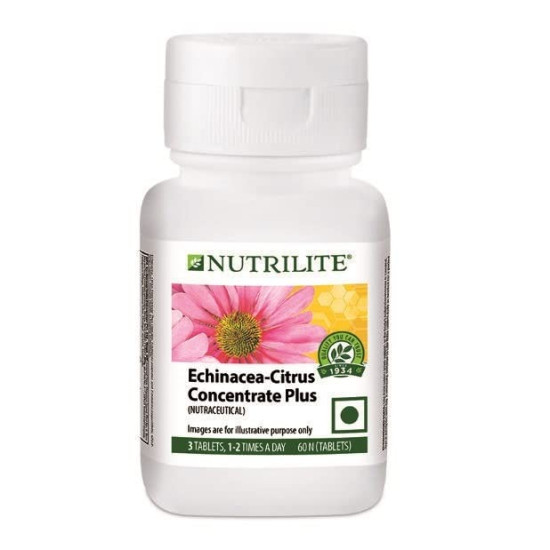 Amway NUTRILITE - Echinacea - citrus Concentrate Plus 60 N Tablets and stylish hair/head band [ASSORTED]{E-KAROBAAR}