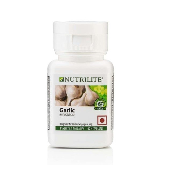Amway NUTRILITE - Garlic 60 N Tablets and stylish hair/head band [ASSORTED]{E-KAROBAAR}