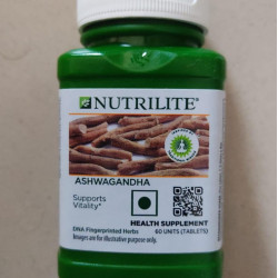 Amway NUTRILITE - Ashwagandha 60 N Tablets and stylish hair/head band [ASSORTED]{E-KAROBAAR}