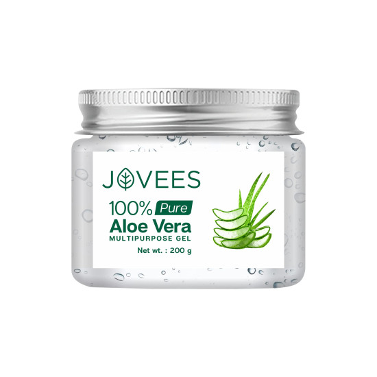 Jovees Herbal 100% Pure Aloe Vera Multipurpose Gel | For Face,Skin & Hair | For Both Men & Women | 200g