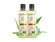 Khadi Natural Neem & Aloe Vera Herbal Cleanser/Shampoo, SLS and Paraben Free (Pack of 2)