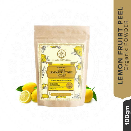 KHADI NATURAL Lemon Fruit Peel Organic Powder