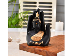 Collectible India Palm Buddha Idol Showpiece, Diwali Gift for Family Friends, Diwali Decoration Items