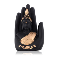 Collectible India Palm Buddha Idol Showpiece, Diwali Gift for Family Friends, Diwali Decoration Items
