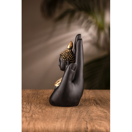 Collectible India Palm Buddha Idol Showpiece, Diwali Gift for Family Friends, Diwali Decoration Items