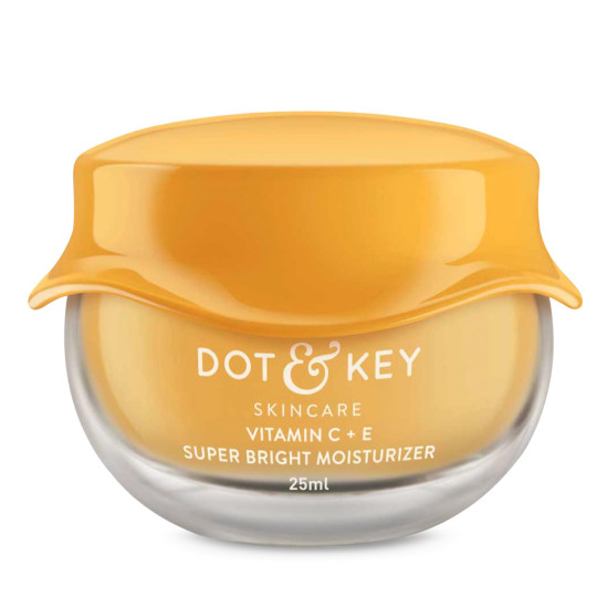 Dot & Key Vitamin C + E Sorbet Super Bright Moisturizer for Face | Vitamin C Face Cream For Glowing Skin | Fades Pigmentation & Dark Spots, Reduces Skin Dullness | Oil Free & Lightweight | For All Skin Types | 25ml