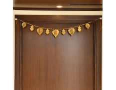 CraftVatika Diwali Toran for Main Door Entrance | Shub Labh Hanging for Door Decoration Items Hanging | Metal Bandarwal for Home Door | Traditional Ganesha Door Toran for Door Bandhanwar for Festival