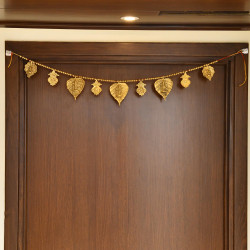 CraftVatika Diwali Toran for Main Door Entrance | Shub Labh Hanging for Door Decoration Items Hanging | Metal Bandarwal for Home Door | Traditional Ganesha Door Toran for Door Bandhanwar for Festival