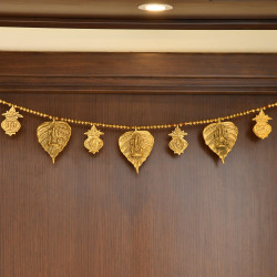 CraftVatika Diwali Toran for Main Door Entrance | Shub Labh Hanging for Door Decoration Items Hanging | Metal Bandarwal for Home Door | Traditional Ganesha Door Toran for Door Bandhanwar for Festival