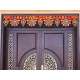 CraftVatika Welcome Toran bandarwal for Main Door Hanging Entrance Decoration Ganesha toranam Diwali Traditional puja Home Decor Velvet Handmade