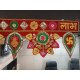 CraftVatika Welcome Toran bandarwal for Main Door Hanging Entrance Decoration Ganesha toranam Diwali Traditional puja Home Decor Velvet Handmade