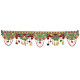 toran for Main Door Traditional bandarwal Handmade Hanging Latest Home décor mandir Decoration Entrance Main Pooja Room, Velvet Hand Embroidered (36 x 8 Inches)