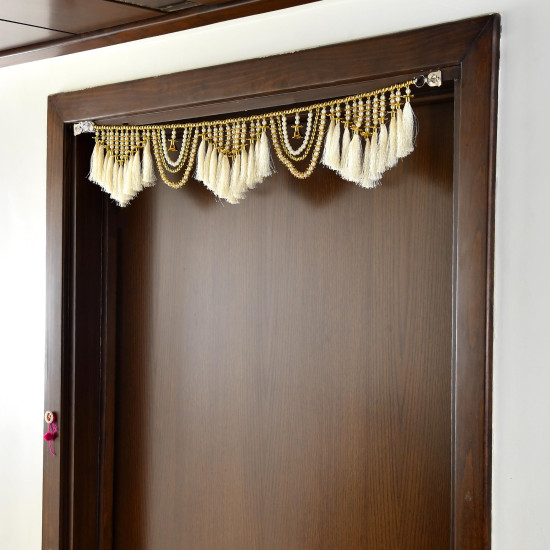 CraftVatika Toran for Door Entrance,Main Door, Mandir Bandhanwar for Home, Diwali Decoration Item Door Hanging Toranam for Pooja Room (Style2)