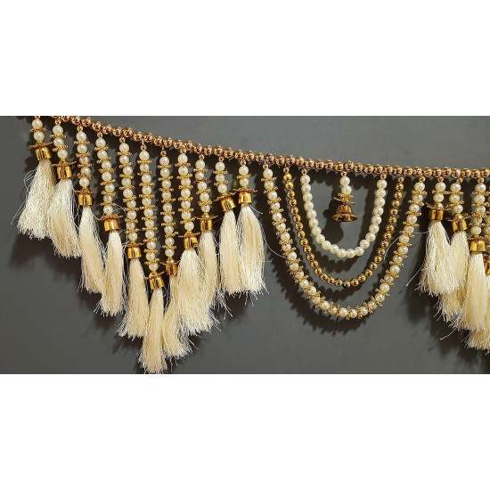 CraftVatika Toran for Door Entrance,Main Door, Mandir Bandhanwar for Home, Diwali Decoration Item Door Hanging Toranam for Pooja Room (Style2)