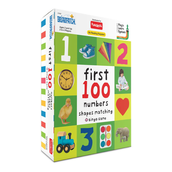 Funskool Games, First 100 Numbers Shapes, Matching Bingo Game, University Games, Educational Game for Kids, 2 to 4 Players, Ages 2 and Above