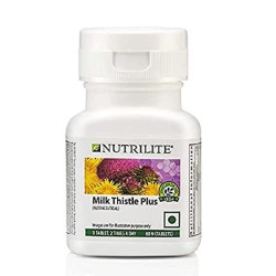 NUTRILITE Milk Thistle Plus 60N Tablets and multicolor hair/head band - COMBO