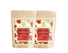 KHADI NATURAL Hibiscus Flower Organic Powder Pack of 2 (2x100gm) 200gm