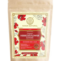 KHADI NATURAL Hibiscus Flower Organic Powder Pack of 2 (2x100gm) 200gm