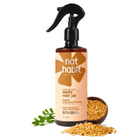 Nat Habit Methi Hair Jal Post-Wash Serum Spray for 80% Frizz Reduction up to 72H, Hair Protection & Smoothening with Roasted Methi, Mulethi & Pro-Vitamin B5 | 200ml