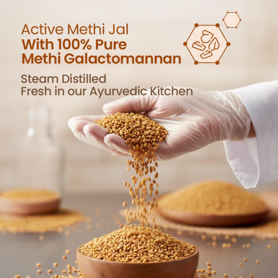 Nat Habit Methi Hair Jal Post-Wash Serum Spray for 80% Frizz Reduction up to 72H, Hair Protection & Smoothening with Roasted Methi, Mulethi & Pro-Vitamin B5 | 200ml