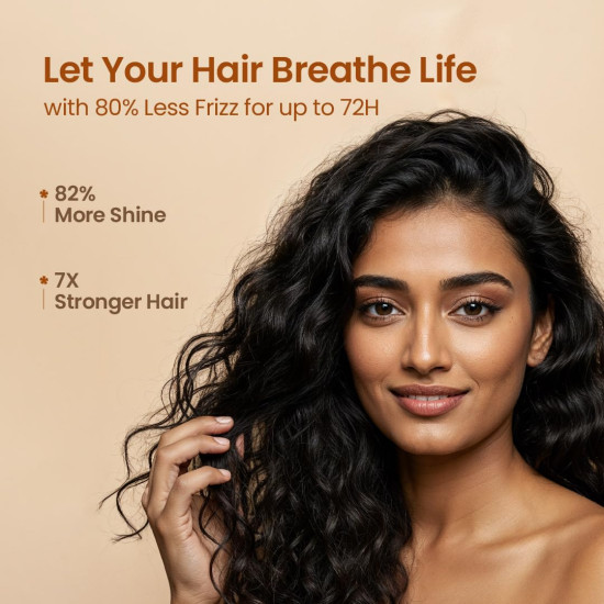 Nat Habit Methi Hair Jal Post-Wash Serum Spray for 80% Frizz Reduction up to 72H, Hair Protection & Smoothening with Roasted Methi, Mulethi & Pro-Vitamin B5 | 200ml