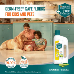 Himalaya Pure Homes Sanitizing Floor Cleaner LEMONGRASS 1 LITRE - Natural Germ Elimination