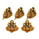 Collectible India 5 Ganesh Diya for Pooja - Diwali Decoration Items, Wedding Anniversary Housewarming Corporate Gift