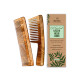 Nat Habit Kacchi Neem Wooden Comb, Soaked In 13 Herbs Neem & Sesame Oil For Multi-Actions - Detangling, Frizz Control & Shine (Dual Tooth & Wide Tooth) Combo Pack of 2 Nat Habit Kacchi Neem Wooden Comb, Soaked In 13 Herbs Neem & Sesame Oil For Multi-Actions - Detangling, Frizz Control & Shine (Dual Tooth & Wide Tooth) Combo Pack of 2