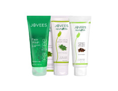 Jovees Herbal Tea Tree Oil Control Facewash 120 ML, Anti Acne & Pimple Cream 60 g, Antiseptic Anti Acne Face Pack 120 g Combo For Acne & Pimple Treatment Skin Care...