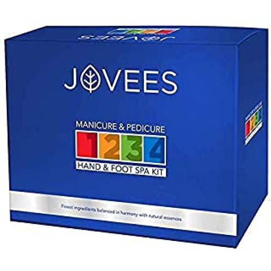 Jovees Herbal Foot Cream & Scrub 100 g, Manicure & Pedicure Hand & Foot Spa Kit Combo For Foot Care...