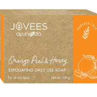 Jovees Herbal Orange Peel & Honey Soap 100 g, Basil Turmeric Anti Bacterial 100 g, Cinnamon & Neem Anti Acne Face Bar 75 g, Shea Butter & Aloe Vera Hydrating 100 g Soap Combo 4