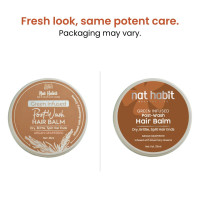 Nat Habit Argan Grapeseed Hair Balm For Men & Women Split Ends, Smoothening, Post Wash Straightening, Conditioning Infused With Rosemary & Oils - (Pack of 1, 25ml)