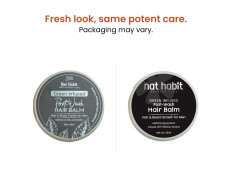 Nat Habit Hibiscus Black Seed Hair & Beard Balm For Hair Growth, Beard Growth, Hair Smoothening & Straightening - Infused With Hibiscus Leaves (Pack Of 1, 25Ml), 35 Grams