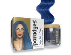Paradyes Semi-permanent Sappire Navy DIY Conditioner Based Hair Colour infused with Aloe-vera, Bhringaraj, Brahmi, Almonds & Amla 120 gm