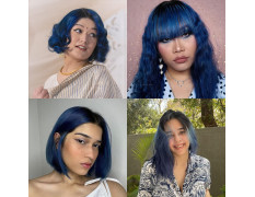 Paradyes Semi-permanent Sappire Navy DIY Conditioner Based Hair Colour infused with Aloe-vera, Bhringaraj, Brahmi, Almonds & Amla 120 gm