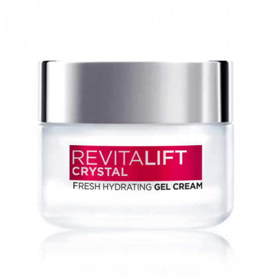 L'Oreal Paris Revitalift Crystal Fresh Hydrating Gel Cream, Oil-Free moisturiser, With Salicylic Acid, 50ml